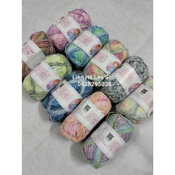 Len Baby Yarn màu loang