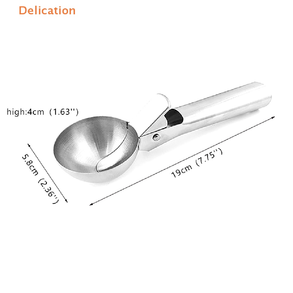 1 Muỗng Múc Kem / Tráng Miệng Bằng Thép Không Gỉ Tiện Dụng