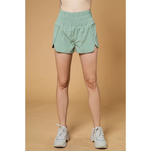 Quần short nữ thể thao lưng cao bản to vnxk