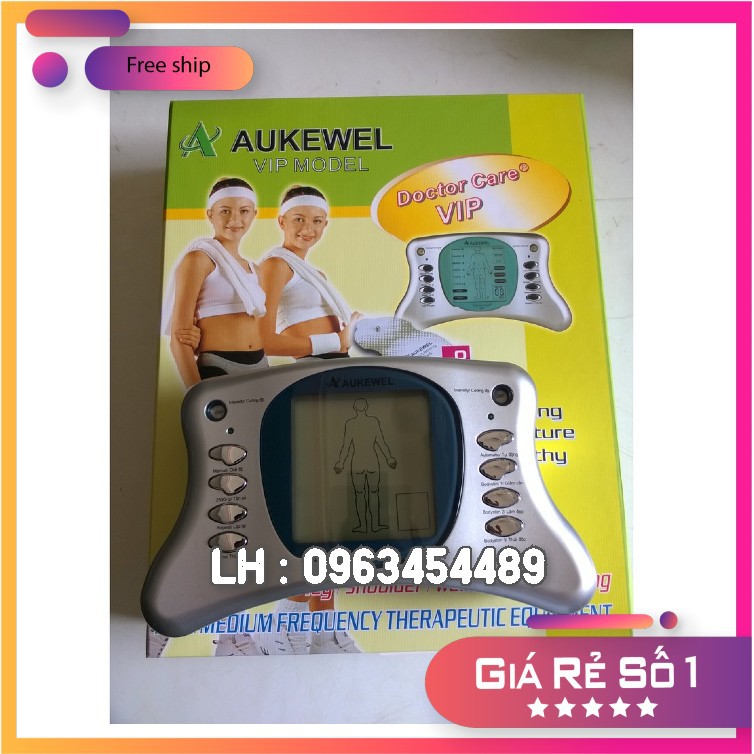 Máy Massage Xung Điện 8 Miếng Dán Chính hãng  Aukewel Doctor Care Vip Model AK-2000 III Mới Nhất 2019