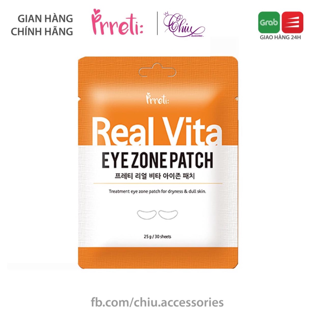 Mặt nạ mắt PRRETI Real Vita Eye Zone Patch