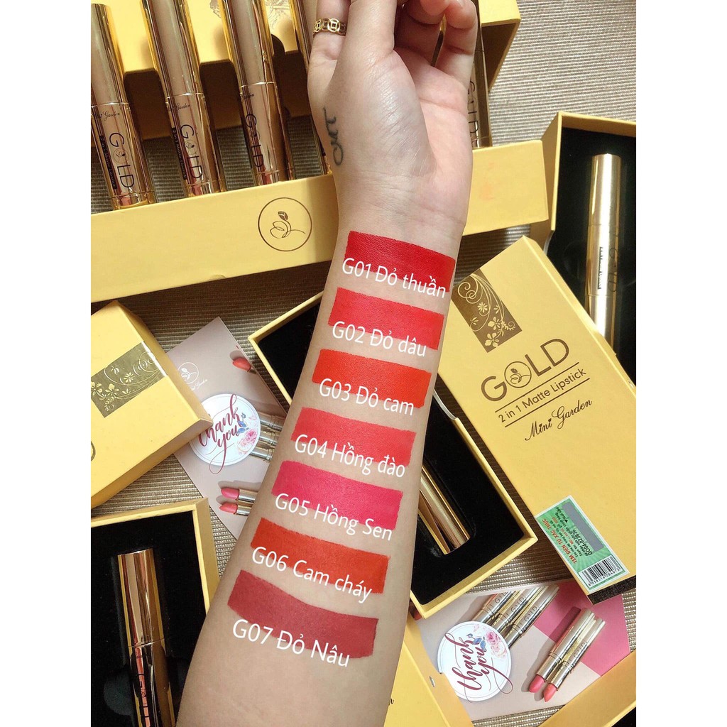 SON GOLD 2 ĐẦU 97k ( NGUYÊN TEM CHÍNH HÃNG FULL HỘP)