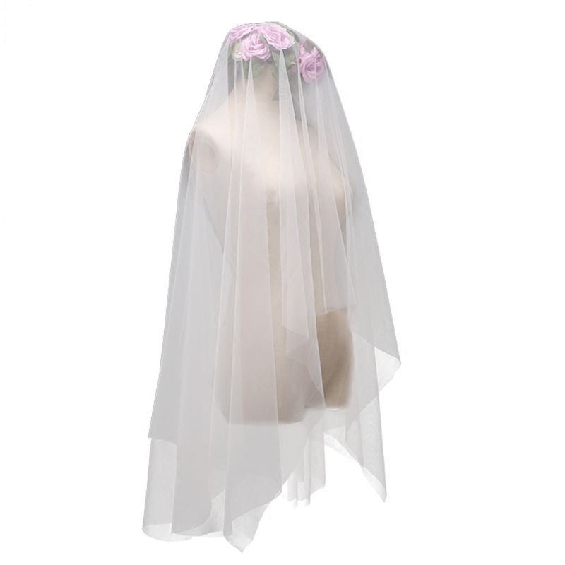 Màn Che Mặt Cô Dâu 2 Tầng Sang Trọng