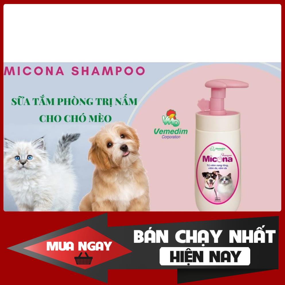 [❌GIÁ SỈ❌] Sữa Tắm Viêm da cho Chó Mèo - Micona 200ml ❤️