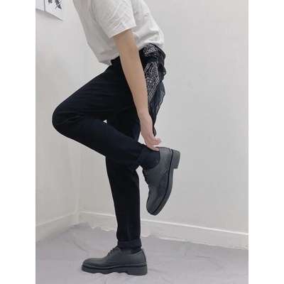 Quần jeans đen trơn nam skinny slim NP12 RHODI