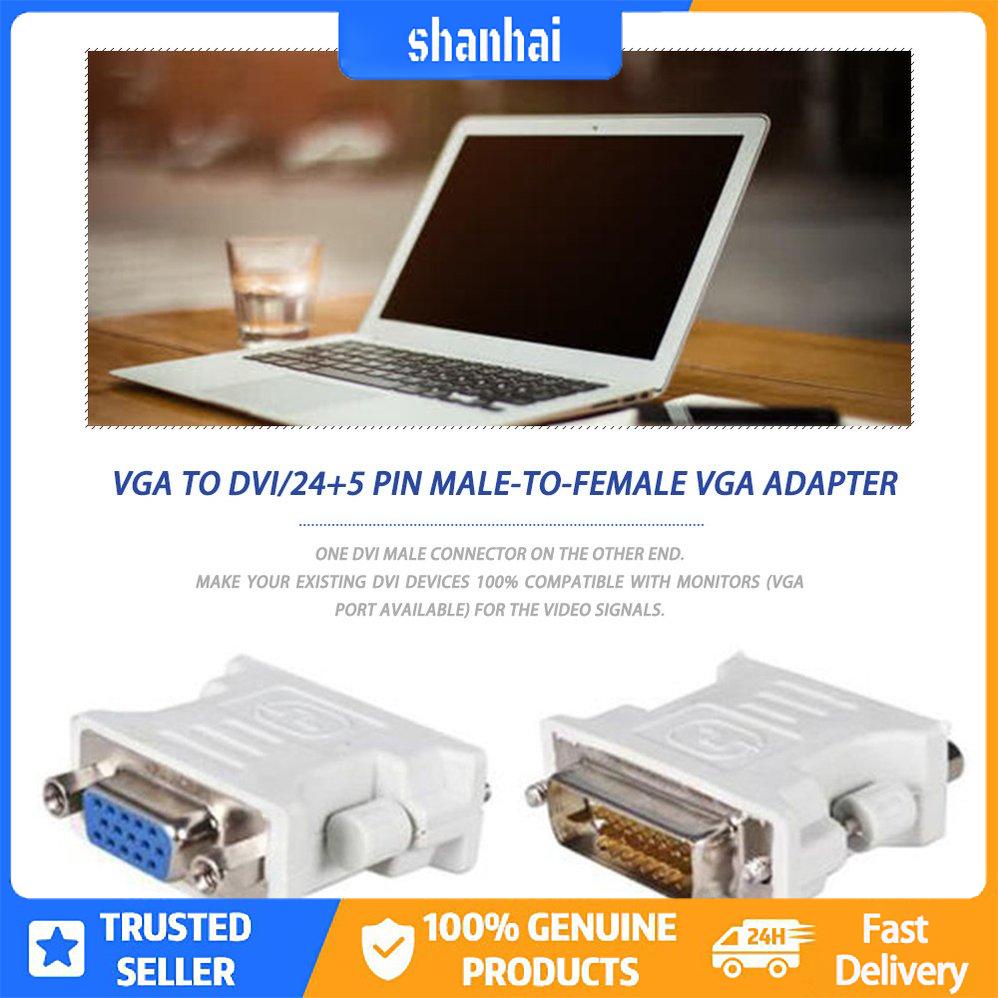 Đầu Chuyển Đổi Vga Sang Dvi D / 24 + 1 Pin Male Sang Vga Female