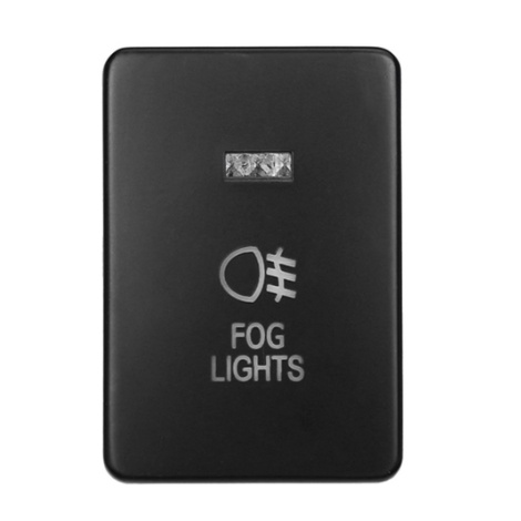 Bộ Nút Bấm Đèn sương mù LED 12V Cho Xe Hơi ô tô công tắc đèn gầm Toyota Mitsubishi On/Off màu xanh