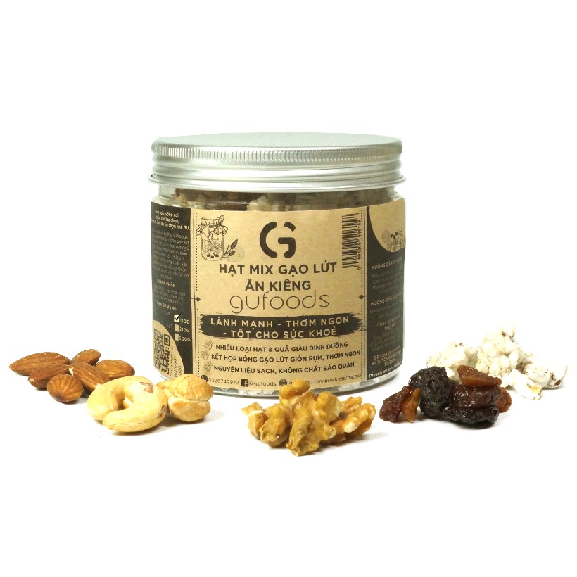 Granola siêu hạt dinh dưỡng mix gạo lứt ăn kiêng GUfoods - Lành mạnh, Thơm ngon, Tốt cho sức khoẻ | BigBuy360 - bigbuy360.vn