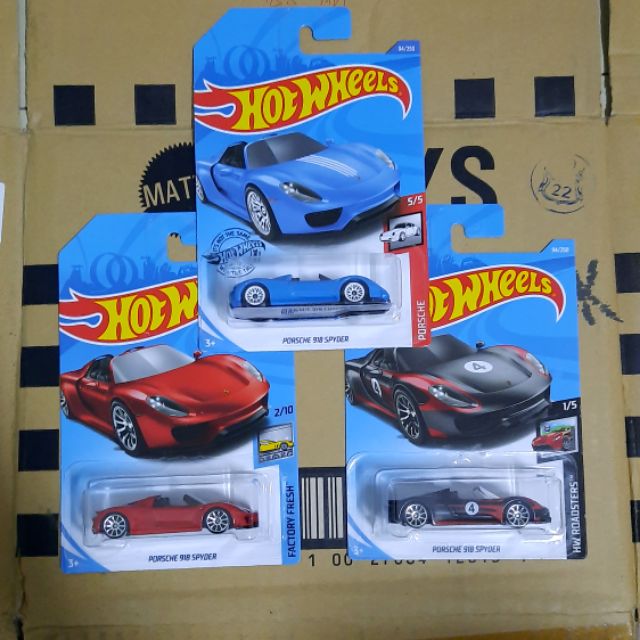 Hotwheels 1 / 64 Porsche 918 Spyder Xe kim loại có thể mua cùng với các loại xe khác (Xem sản phẩm t