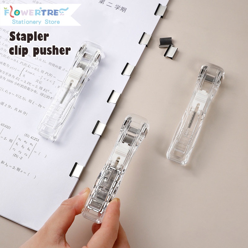 Dụng Cụ Dập Ghim Trong Suốt Không Cần Khoan Sắp Xếp Giấy Để Bàn Sắp Xếp Gọn Gàng