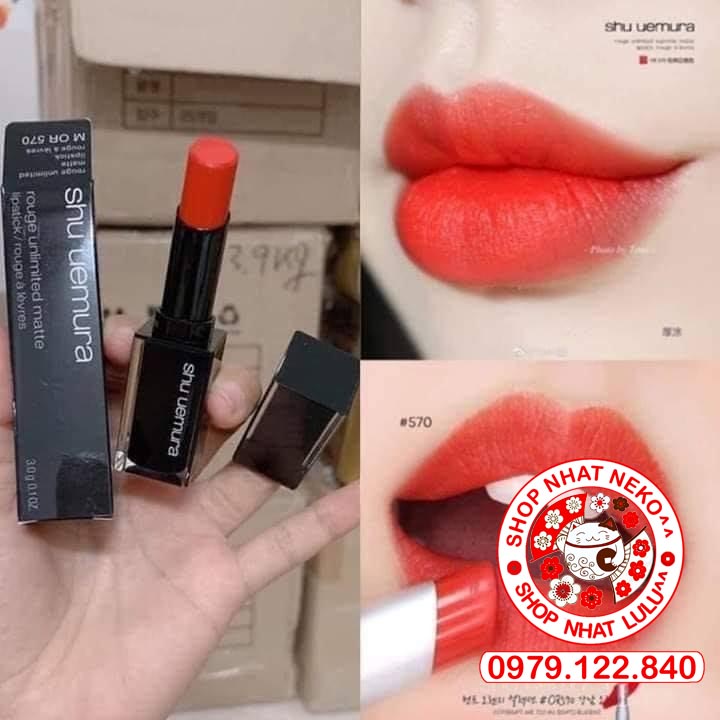 Son Shu Uemura vỏ đen 2019 Nhật bản màu 550- 570-580-585-587-144-156-781-330-376-161-163-165