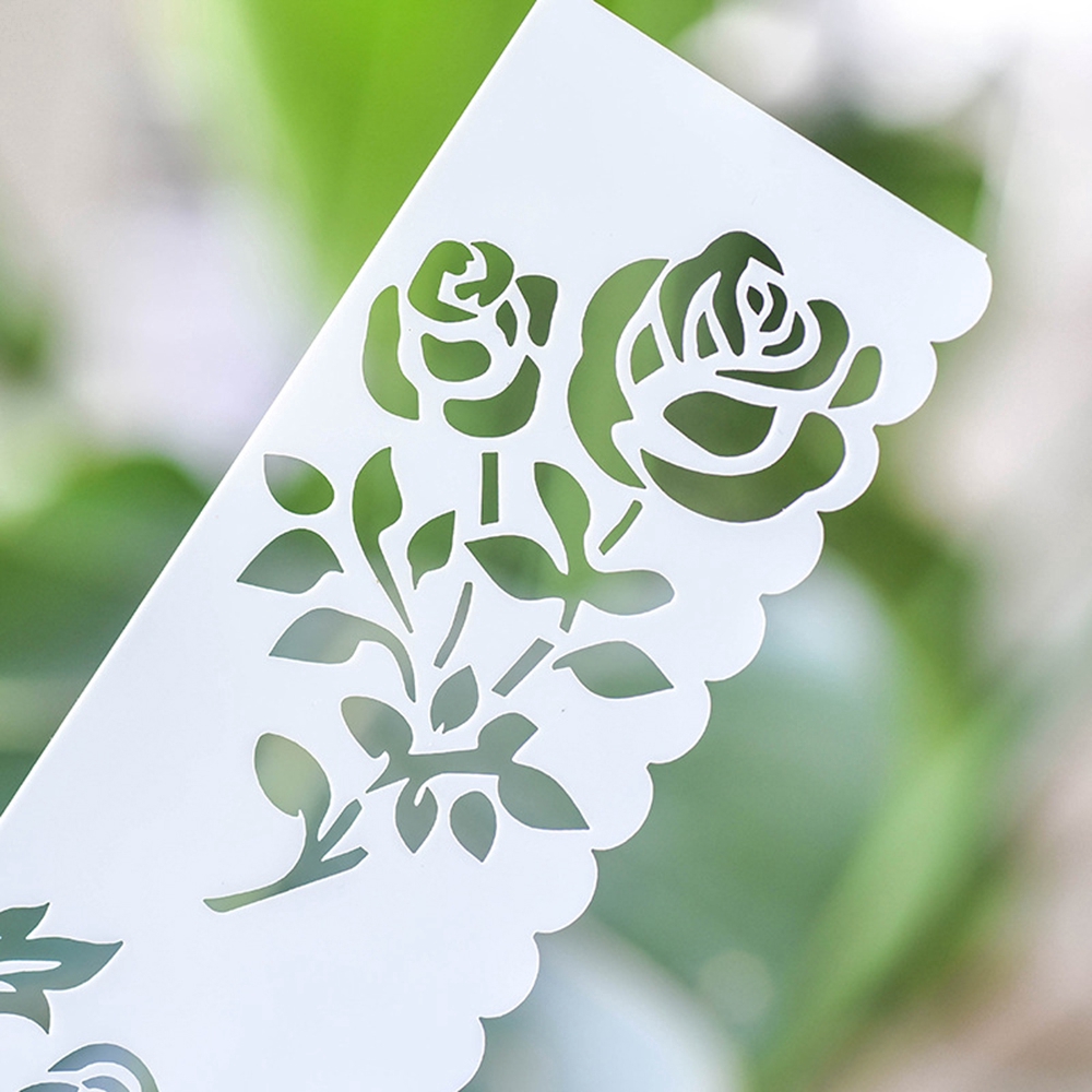 Set 8 Thước Vẽ Hình Trang Trí Sách Kỉ Niệm Cho Bé
