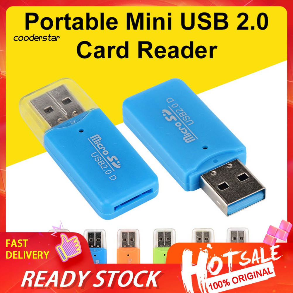 Đầu đọc thẻ nhớ cỡ nhỏ Usb 2.0 TF Micro SD dành cho máy tính/ laptop