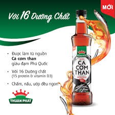 NƯỚC MẮM THUẬN PHÁT CÁ CƠM THAN CHAI 500ML