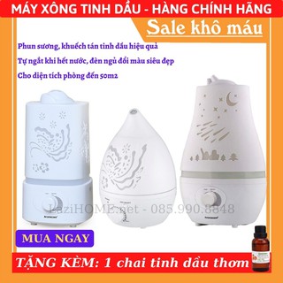 HÀNG CHẤT Máy phun sương, xông tinh dầu, may phun suong, xong tinh dau Hồ Điệp Lazi HOME -Tặng tinh dầu thơm 40k
