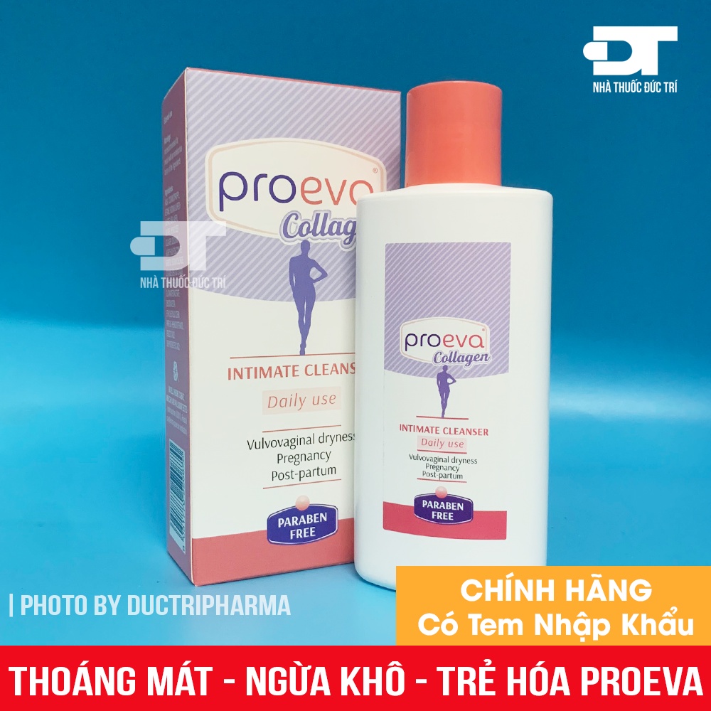 Dung dịch vệ sinh phụ nữ 3 tác dụng thoáng mát, thơm - ngừa khô - trẻ hóa Proeva Collagen 125ml