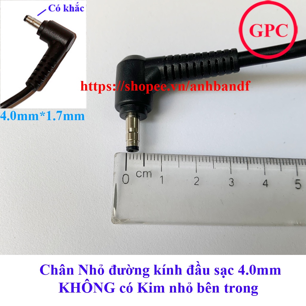 Sạc LAPTOP DELL VOSTRO 5460 5470 5480 5560 Chân Nhỏ ZIN 19.5V – 4.62A 90W kích thước chân Φ4.0*1.7mm