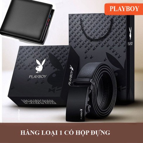 free ship Bộ đôi ví da Thắt Lưng Da Nam Thời Trang - pl299 có hộp