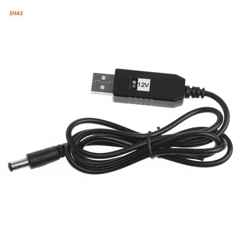 Dây Cáp Chuyển Đổi Usb Dc 5v Sang Dc 12v 2.1x5.5mm Cho Bộ Định Tuyến