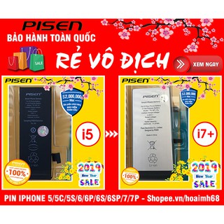 PIN PISEN IPHONE DUNG LƯỢNG SIÊU CAO - CHÍNH HÃNG PISEN VIỆT NAM
