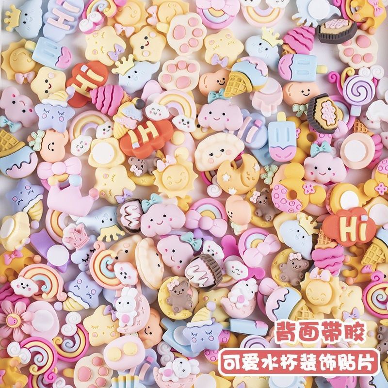 Hình Dán Nổi Sticker 3D Dán Bình Nước Siêu Đáng Yêu nhiều mẫu Trang Trí Bình Siêu Xinh Và Dễ Thương