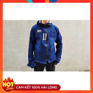 Áo chống nắng nam ⚡️freeship⚡️ vải bò jean cao cấp, chống nắng, chống bụi