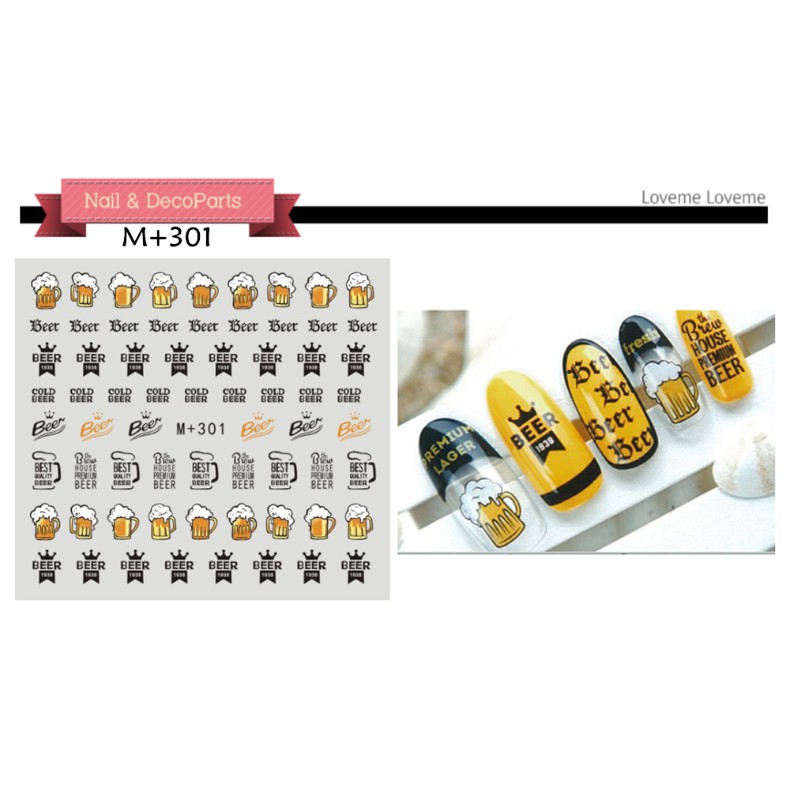 Nail Sticker ( dán nước )  _ kéo để xem mẫu