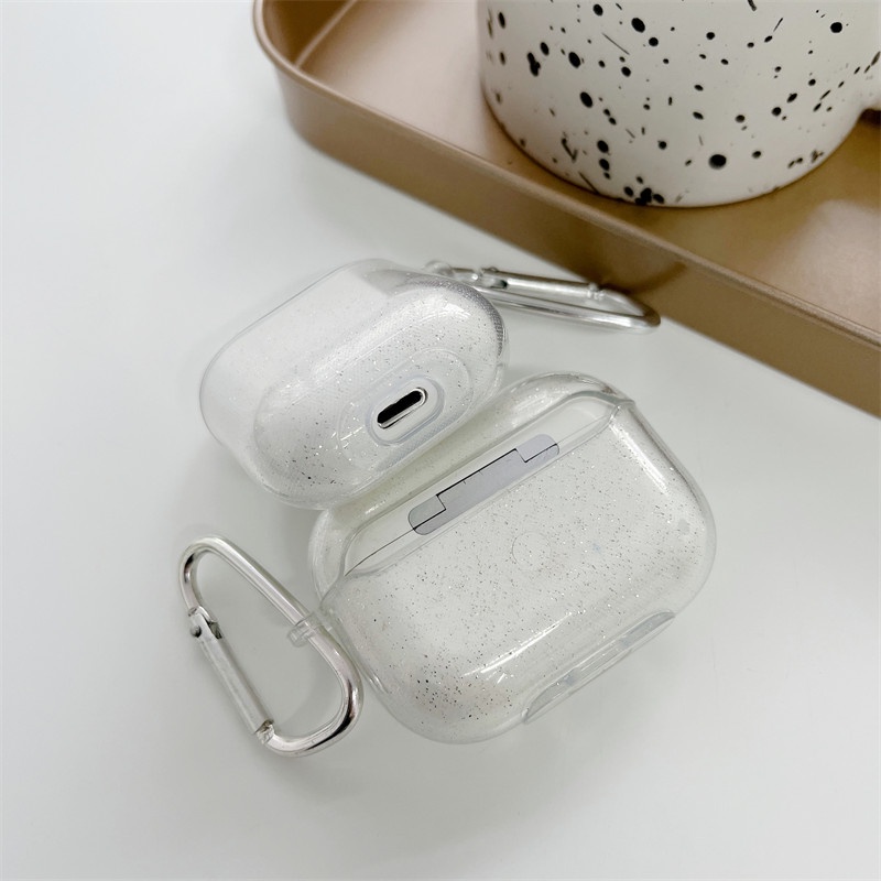 Vỏ Bảo Vệ Hộp Đựng Tai Nghe Airpods 1/2 Pro 3 Kết Nối Bluetooth Không Dây Bằng Nhựa Mềm Màu Trong Suốt