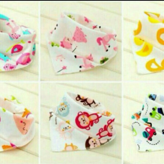 Yếm cotton 2 lớp 2 cúc bấm cho bé