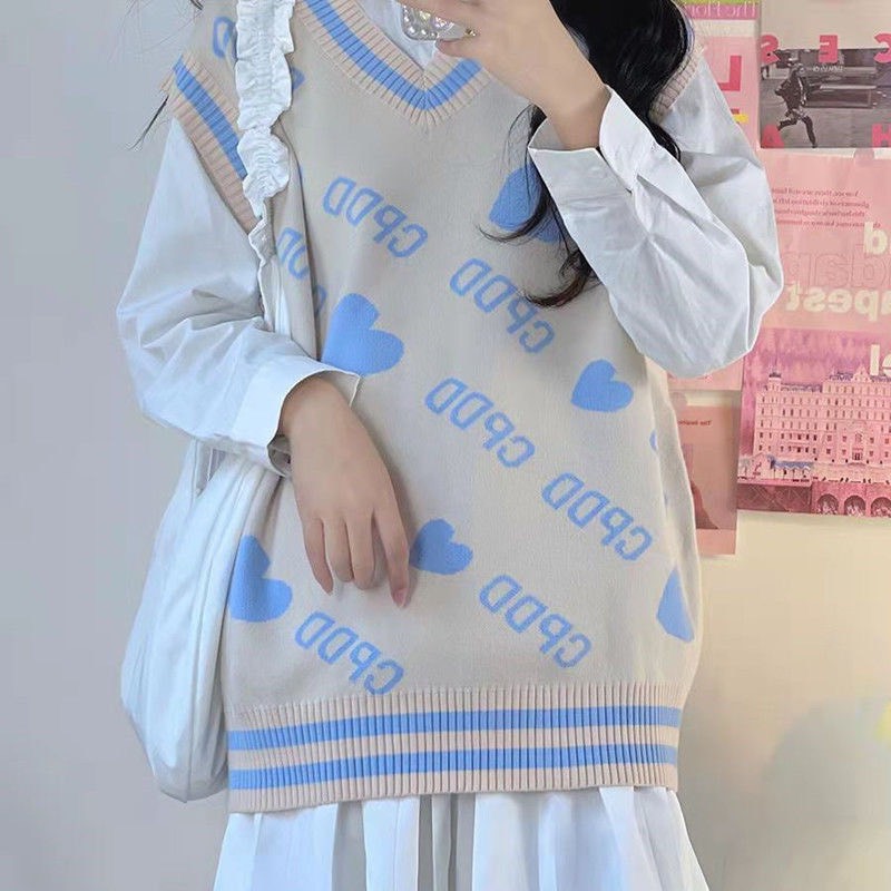 Áo Gile Len Họa Tiết Phối Màu, Áo Len Gile Nữ Đẹp Thời Trang Điệu Đà Nữ Tính Phong Cách Hiện Đại | BigBuy360 - bigbuy360.vn