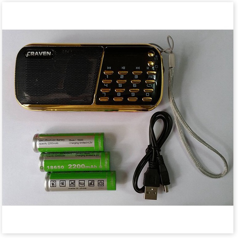 Loa Nghe Nhạc USB Thẻ Nhớ Nghe Pháp Craven CR-25 Xài 3 Pin
