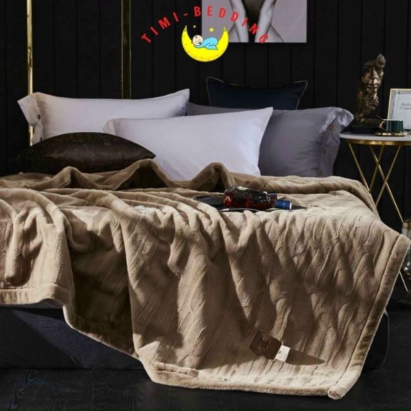 Chăn lông chồn mềm mại, ấm áp kích thước 2x2,3m - Timibedding
