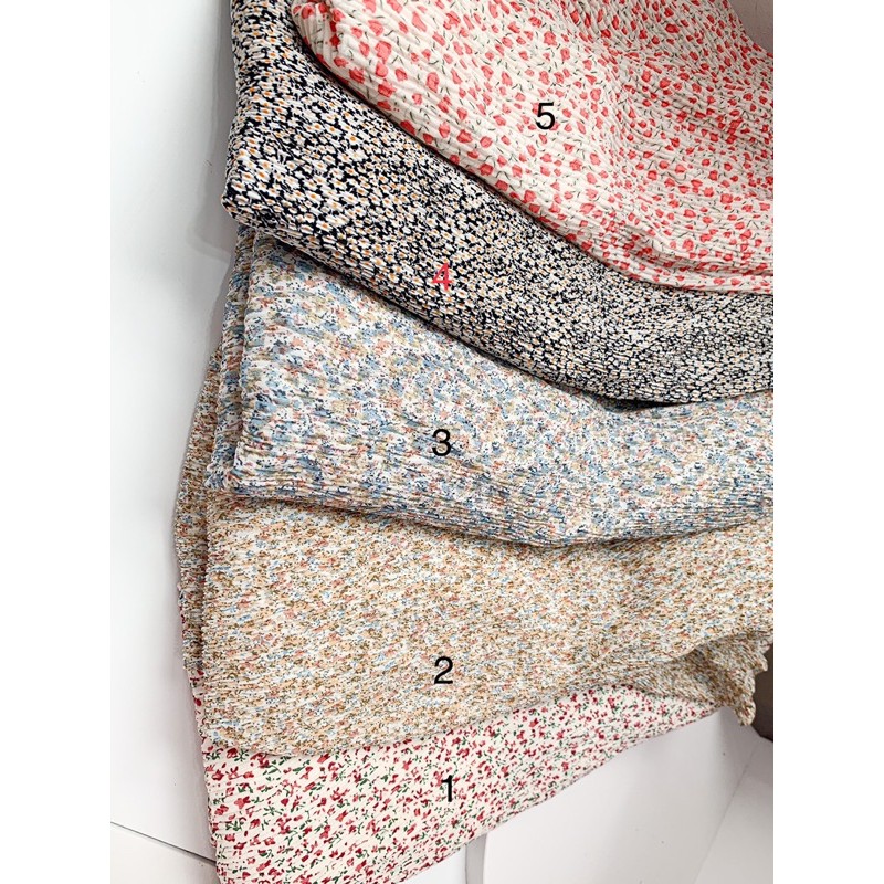 [ẢNH THẬT] Chân Váy Hoa Nhí Xếp Ly Pastel Vintage Có Sẵn Siêu Xinh (Bảng Màu Mới) | BigBuy360 - bigbuy360.vn