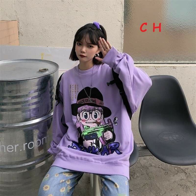 Áo Nỉ Basic Cậu Bé [FREESHIP] Sweater dài tay nỉ cotton form rộng; thời trang trend nam nữ unisex cá tính Ulzzang