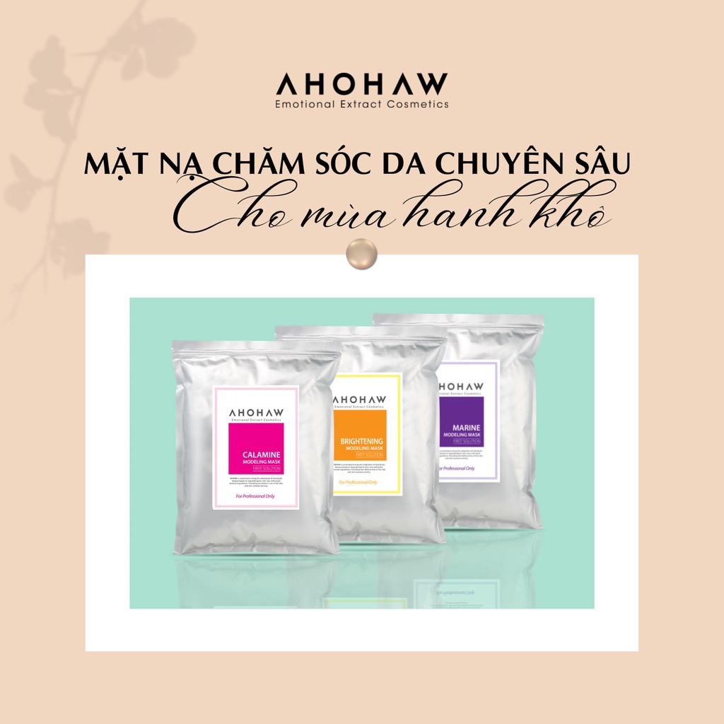 Mặt nạ bột dẻo làm dịu và kiểm soát dầu mụn Ahohwa Calamine Modeling Mask (1kg)