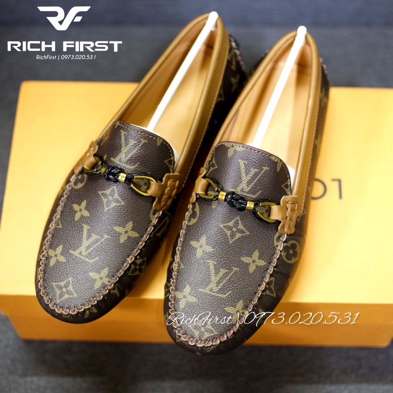 Giày lười da LV