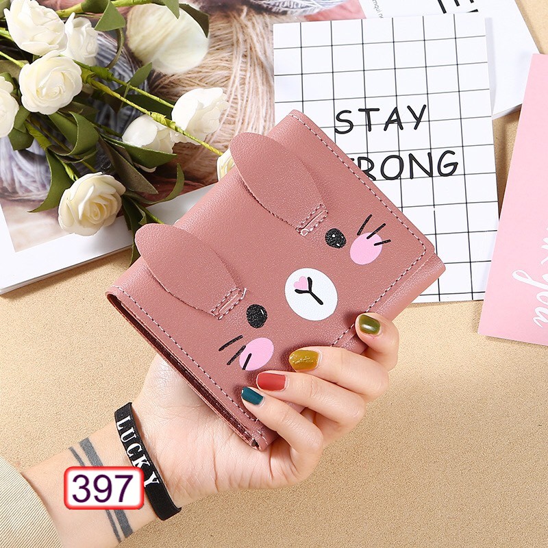 VÍ NGẮN NỮ CẦM TAY HÌNH MÈO MÁ HỒNG DỄ THƯƠNG 397 CỰC HOT | BigBuy360 - bigbuy360.vn