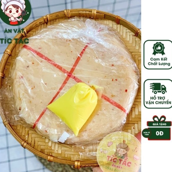 Bánh Tráng Dẻo Ớt Long Điền 550g - 800g  - Bánh Tráng Phơi Sương Mỏng Dẻo Ăn Cực Ngon