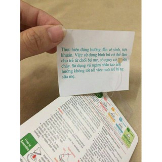 Núm ty Pigeon 1 vỉ gồm 2 núm bình cổ rộng