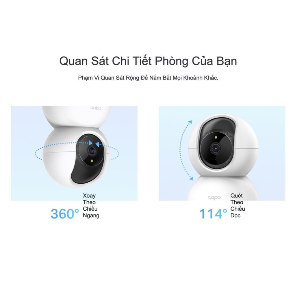 [Mã 2404EL10K giảm 10K đơn 20K] Camera Wi-Fi TP-Link Tapo C200 1080P (2MP) Xoay 360 độ - Hàng Chính Hãng