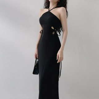 Đầm yếm dây ôm midi Emilyshop (T)