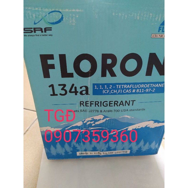 Gas lạnh 134a chính hãng ấn độ - gas lạnh 134a ấn độ bình 3kg