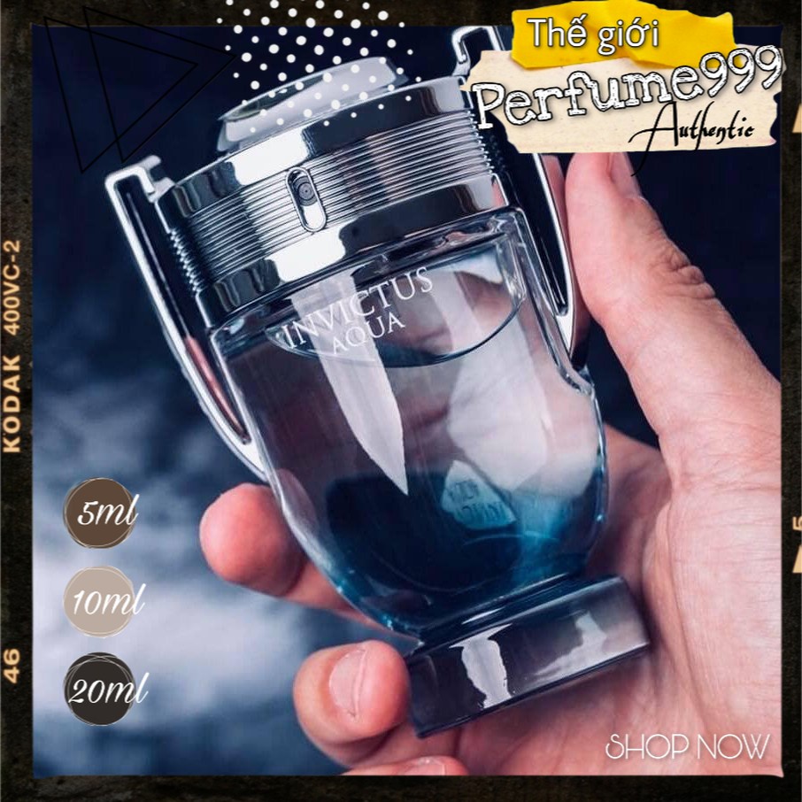 Nước hoa chính hãng Invictus Aqua EDT 2018 Test 5ml/10ml/20ml