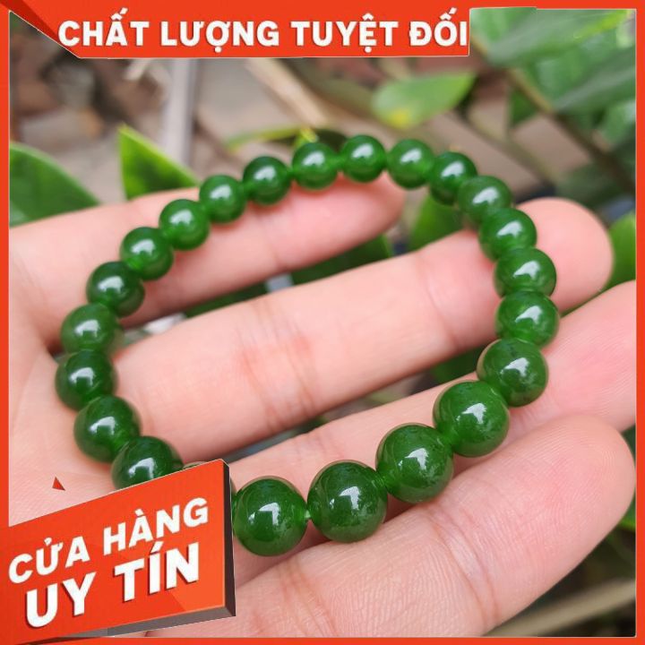 Vòng Tay Đá Mã Não Xanh Lá Cây Đem Lại Sự * Bình Yên Và Hạnh Phúc* Hợp Mệnh Thủy Và Mộc