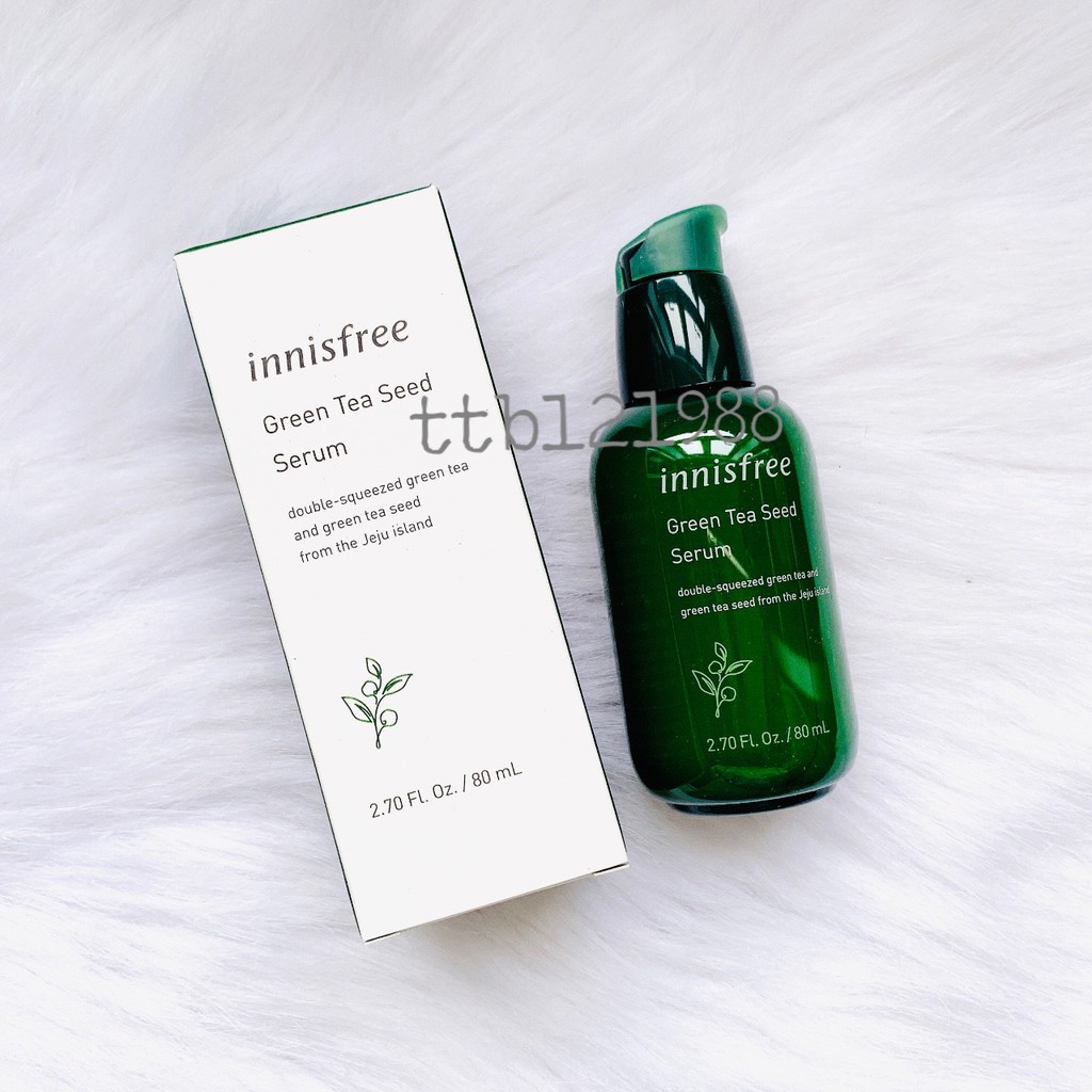 COMBO SERUM INNISFREE GREEN TEA SEED (SAMPLE-50ML-80ML có hộp-80ML không hộp)