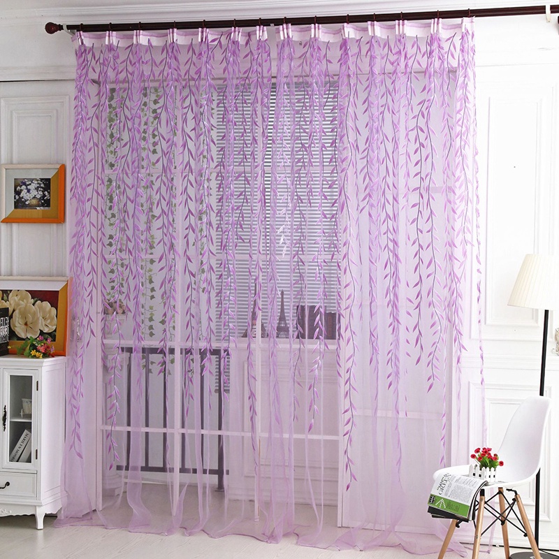 Rèm cửa MENGNI in họa tiết trang trí phòng khách/ ban công