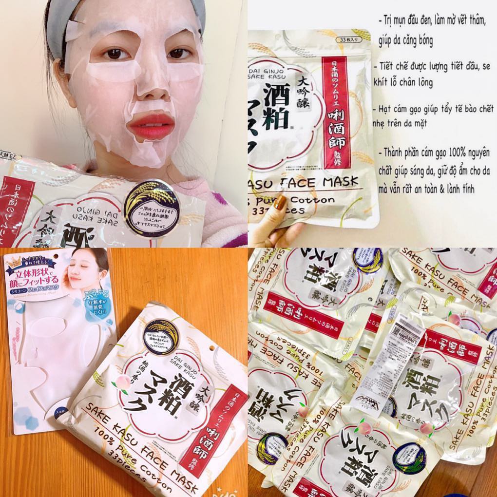 Mặt Nạ Sake Kasu Face Mask Nhật Bản