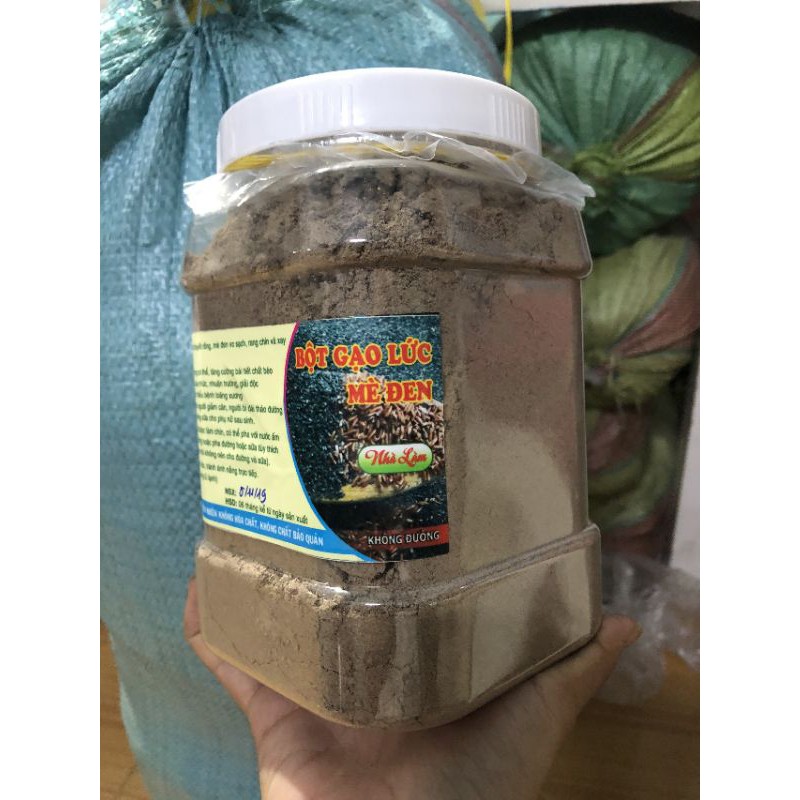 BỘT GẠO LỨC MÈ ĐEN HANDMADE NGUYÊN CHẤT 1KG