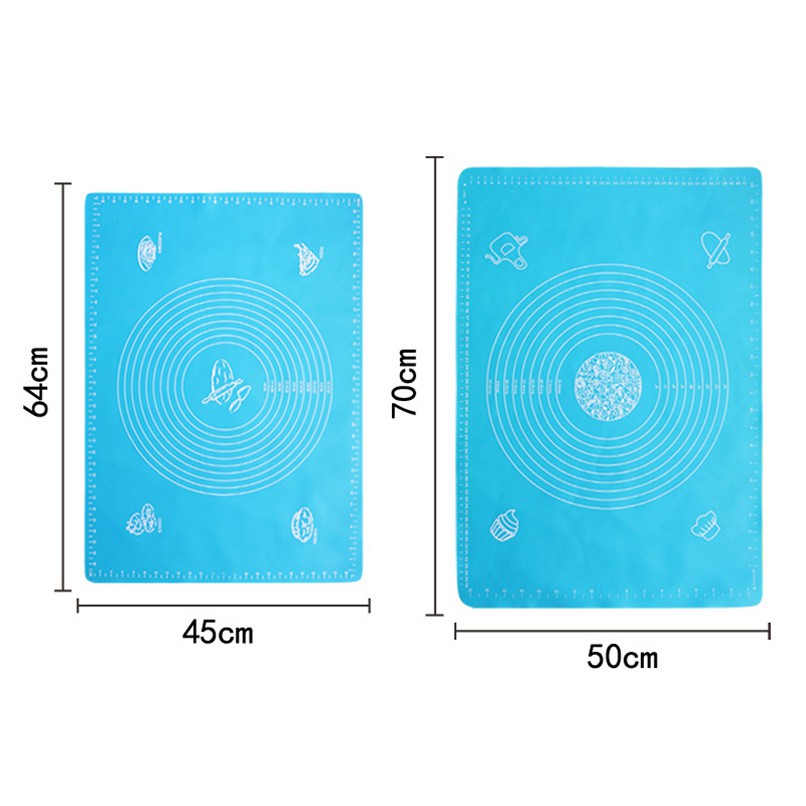 Thảm nhào bột làm bánh bằng silicon chống dính tiện lợi