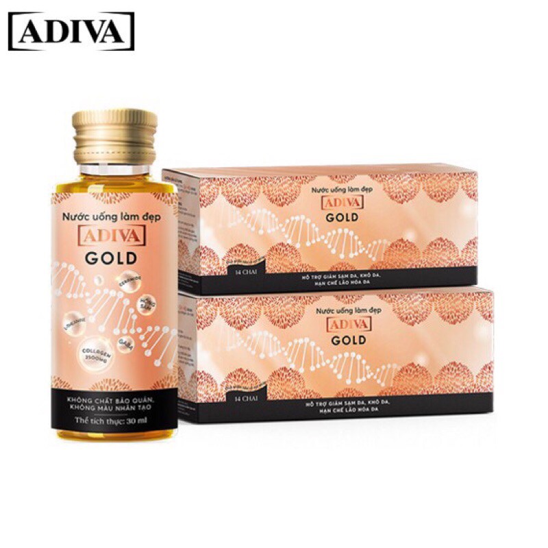 Combo 02 Hộp Gold ADIVA Collagen và 1 hộp White ADIVA